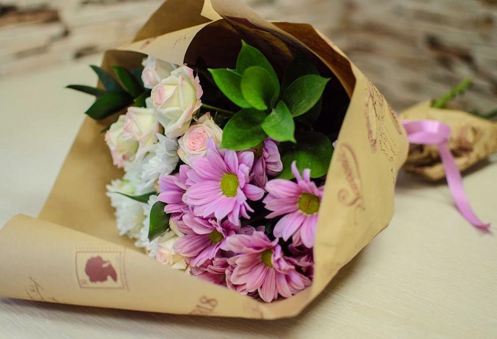 Букет цветов из: Розы и Хризантемы в Тимофеевке