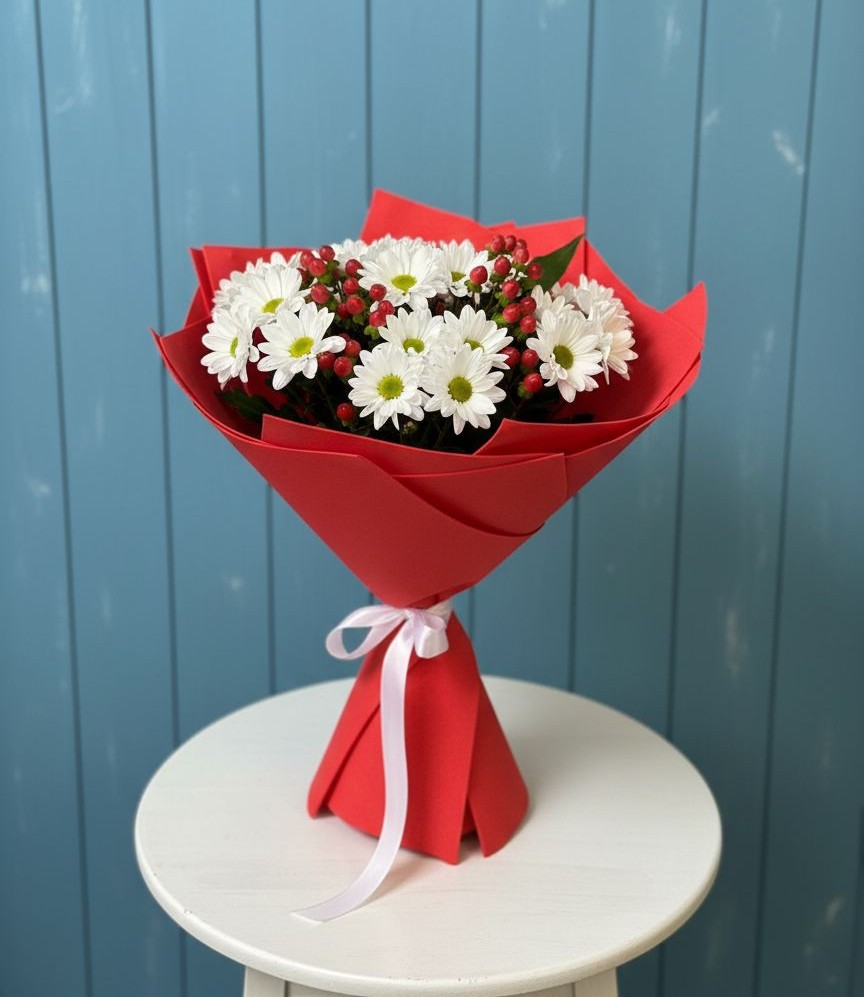 Букет цветов из: Хризантемы в Тимофеевке