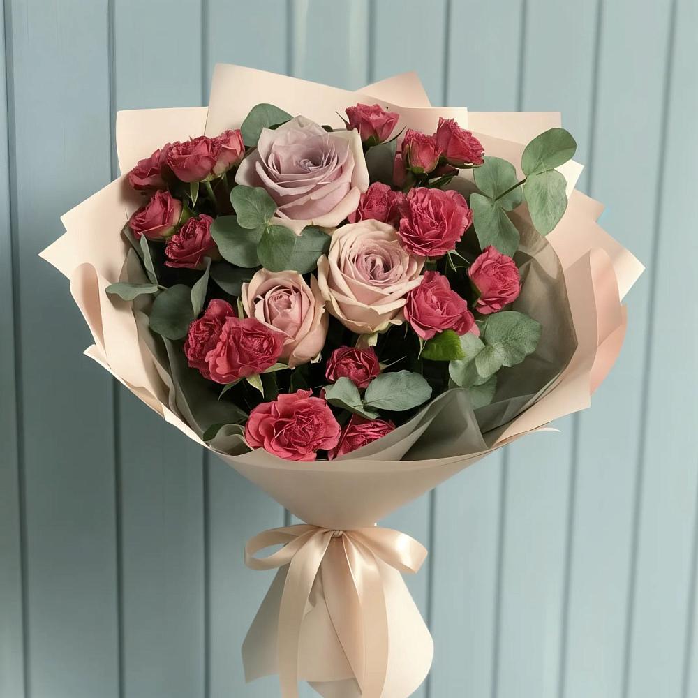 Букет цветов из: Гвоздики и Розы в Тимофеевке