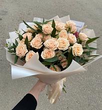 Букет Кремовые розы Латте в Тимофеевке