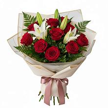 Букет цветов из:  Лилии и Розы в Тимофеевке