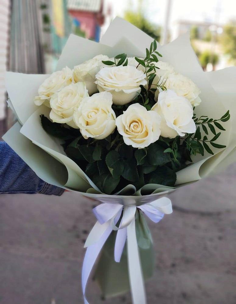 Букет Белые розы Проуд в Тимофеевке