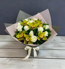 Букет цветов из:  Орхидеи и Розы в Тимофеевке