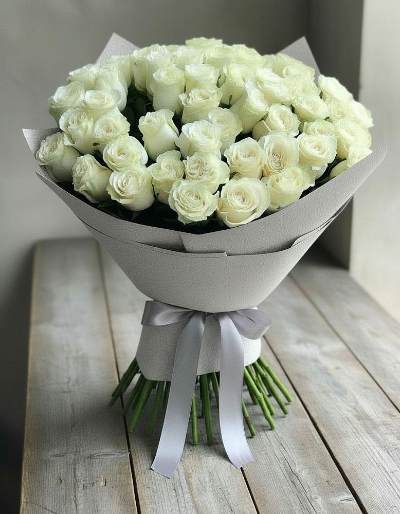 Букет 35 Белых роз в Тимофеевке