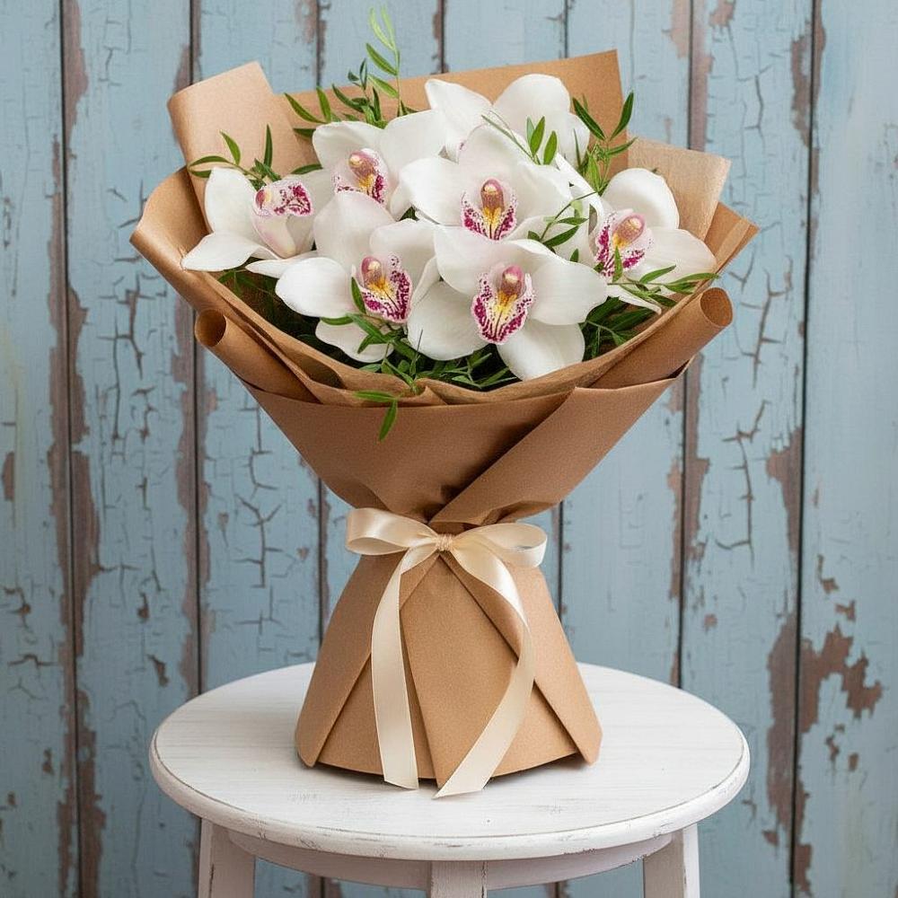 Букет цветов из: Орхидеи и Розы в Тимофеевке