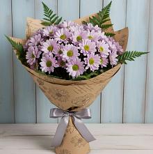 Букет цветов из:  Хризантемы #REPLACE_PRED# Тимофеевке