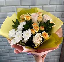 Букет цветов из:  Розы и Хризантемы #REPLACE_PRED# Тимофеевке