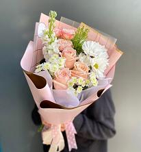 Букет цветов из:  Хризантемы и Розы в Тимофеевке