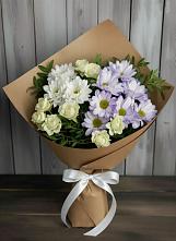 Букет цветов из:  Хризантемы и Розы в Тимофеевке