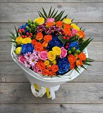 Букет цветов из:  Розы и Хризантемы в Тимофеевке