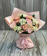 Букет цветов из:  Гвоздики, Розы и Хризантемы в Тимофеевке