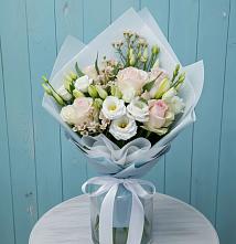 Букет цветов из:  Розы и Лизиантусы в Тимофеевке