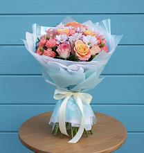 Букет цветов из:  Хризантемы и Розы в Тимофеевке