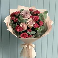 Букет цветов из:  Гвоздики и Розы в Тимофеевке