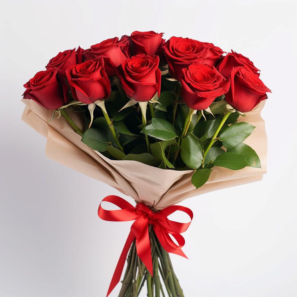 Букет 11 Красных роз Эдлесс Лав в Тимофеевке