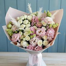 Букет цветов из:  Альстромерии и Розы в Тимофеевке