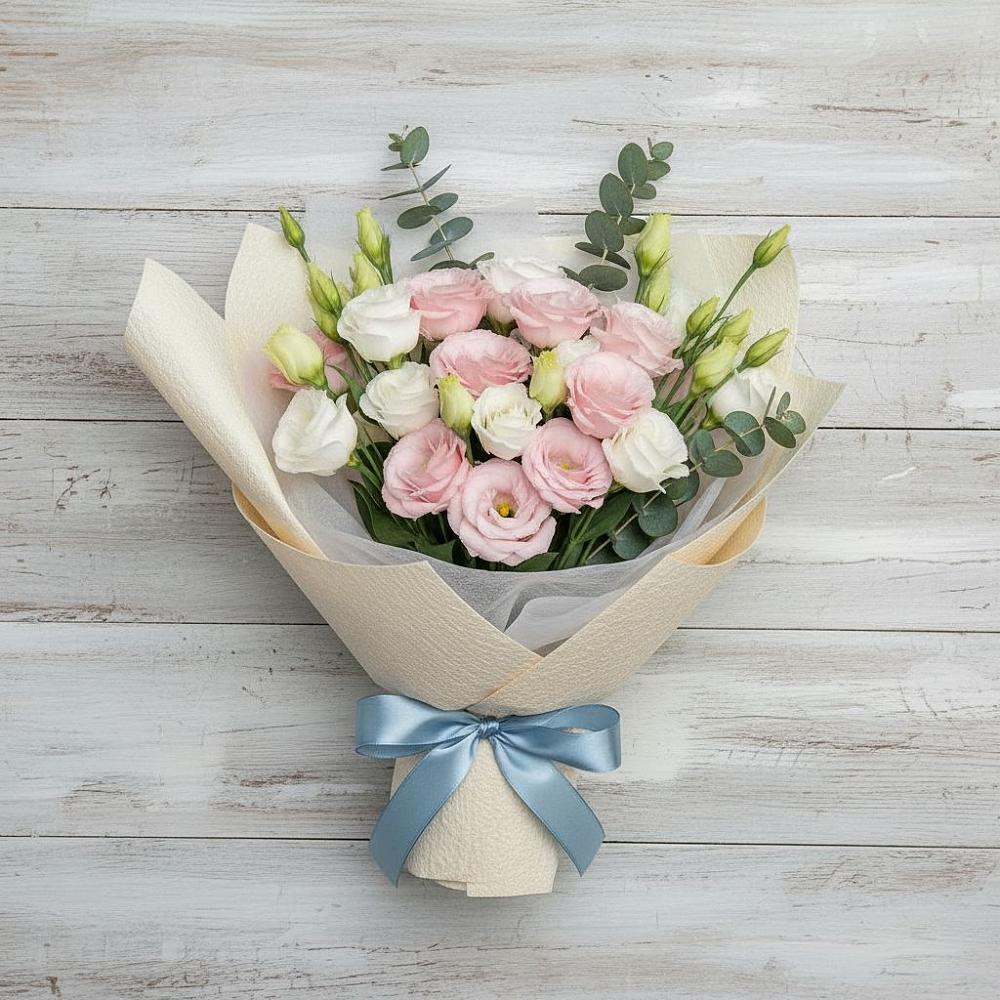 Букет цветов из: Лизиантусы в Тимофеевке